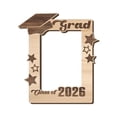 thumbnail image 1 of Kjfeif Class of 2026 Graduation Photo Frame Graduation Themed Display Stand with Cap and Diploma Design Natural Wood Finish for Kindergarten Preschool High School Gift, 1 of 6