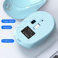 thumbnail image 4 of Rbaofujie Wireless Bluetooth Mouse Bluetooth Mouse（Bluetooth 5.1+USB）2.4G Noiseless Wireless Mouse With USB Receiver Portable Computer Mice For PC Tablet Desktop Computer Laptop Gaming Mouse Wireless, 4 of 4