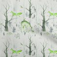 thumbnail image 1 of oneOone Silk Tabby Green Fabric Deer Craft Projects Decor Fabric Printed By The Yard 42 Inch Wide, 1 of 5
