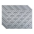 thumbnail image 1 of FASÃ„DE Rings Decorative Vinyl 18in x 24in Backsplash Panel in Argent Silver (5 Pack), 1 of 15