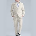 thumbnail image 1 of RXIRUCGD Ensemble Chemise Veste Pantalon Long 4 Pcs Manches Longues Col Rond (Kaki, Taille:100), 1 of 7