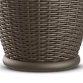 thumbnail image 4 of Suncast Willow 18" Diameter Decorative Wicker Planter Pot, Java (2 Pack), 4 of 7