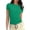 Green, variant on Atogsazn Women's Crew Neck T Shirts Short Sleeve Casual Cotton Tops Ribbed Knit Tees Summer Basic Solid Shirt Clothes Beige S Fashion
