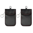 thumbnail image 2 of Cagogo 2Pcs RFID Key Fob Protector, 2 Pack Car Key Signal Blocking Bag, Anti-Theft RFID Blocker Pouch, Anti-Hacking Case for Keyless Entry Vehicles, Leather Key Fob Cover for Car Keys and House, 2 of 9