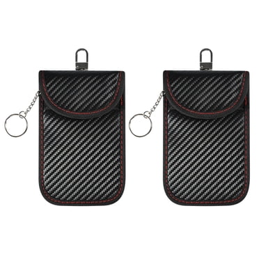 RXIRUCGD Sac pour Clé - Lot de 2 Protecteurs - Blocage de Signal RFID pour Voiture - Bloqueur de Boîtier Anti-Piratage, Pochette Anti-Vol