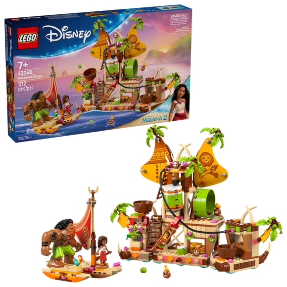 LEGO Disney Moana 2 La barge des Kakamoras, Ensemble de Jouet de Construction 43258