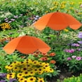 thumbnail image 4 of Large Garden Parasol for Potted Plants | Outdoor Sun & Rain Protection Umbrella with Stake | 47" Shade Canopy | Durable Metal Frame & Rubberized Cloth Cover, 4 of 5