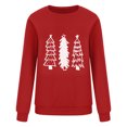 thumbnail image 4 of EGNMCR Chandail en Molleton de Noël Mode pour Dames Col Rond Décontracté Imprimé de Noël Blouse à Manches Longues, 4 of 7