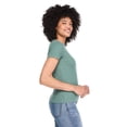 thumbnail image 4 of George Women's Rib Crew-Neck T-Shirt, 4 of 6