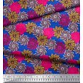thumbnail image 3 of Soimoi polyester Crepe Fabric Flower Artistic Print Sewing Fabric Yard 42 Inch Wide, 3 of 3