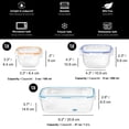 thumbnail image 2 of Starfrit LocknLock Easy Match 6-Piece Lunch Set, Plastic Food Containers with Lids, 2 of 13
