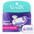 thumbnail image 1 of Gillette Venus Deluxe Smooth Swirl Women's Razor Blade Refills, 1 of 7