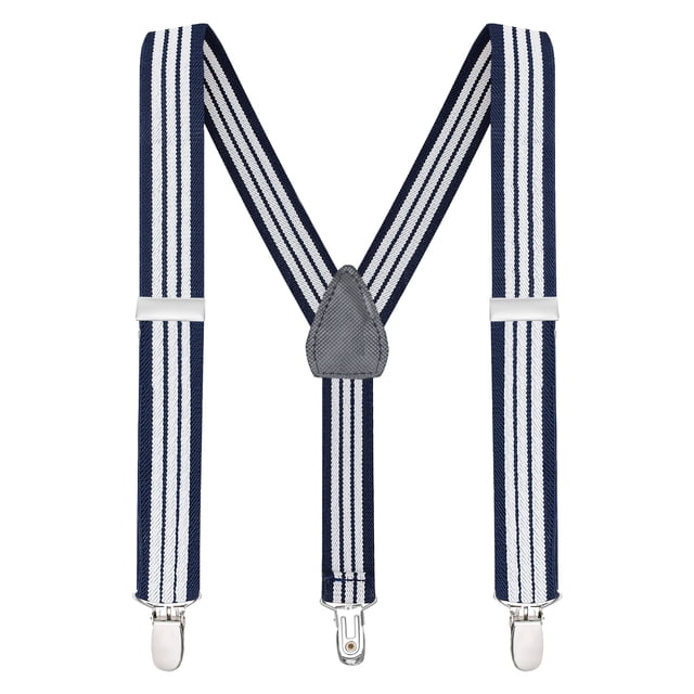 Buyless Fashion Adjustable Suspenders for Kids Toddlers Baby Elastic Solid Color 1 Inch - Y Back Design