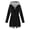Black#rain coats for women waterproof with hood, variant on Brnmxoke Womens Raincoat Long Plus Size Casual Waterproof Zip Up Rain Jacket with Drawstring Hood Lightweight Travel Hiking Outdoor Lined Windbreaker with Pocket White,XXL