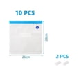 thumbnail image 2 of Ensemble de 10 Sacs sous Vide Réutilisables avec Pompe à Main pour Stockage Alimentaire, Gain de Place, 2 of 6