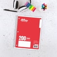 thumbnail image 3 of Hilroy® Quad 4-1" 200pg Notebook, Red, 3 of 5
