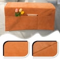 thumbnail image 4 of PRETXORVE Couch Arm Covers, Armchair Slipcover for Couch with 3 Pockets for TV Remote Control，Non- Sofa Arm Covers Washable Sofa Armrests Covers for Living Room, 4 of 8