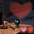 thumbnail image 4 of TOUMENY Valentine's Day Projection Lamp, Heart Pattern LED Desk Light for Bedroom Decor, Wall Ceiling Courtyard Decorative Illumination, 4 of 6