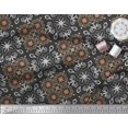 thumbnail image 3 of Soimoi Poly Georgette Fabric Filigree Damask Decor Fabric Printed Yard 52 Inch Wide, 3 of 3