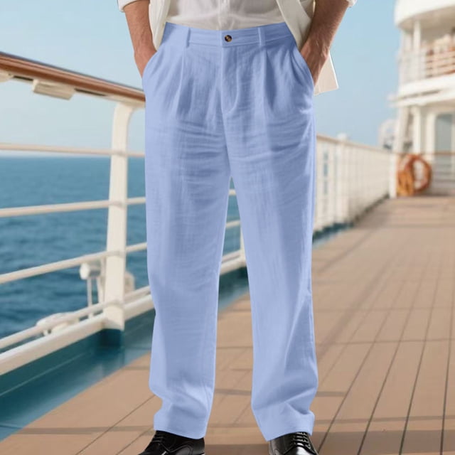 Ceisia Pantalon Habillé en Coton à Rayures Rétro Droit Décontracté pour Homme, Cadeau, Doux, Structuré, Mince, à Rayures, Multicolore