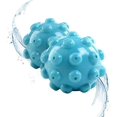 thumbnail image 1 of Jinsinto 2PCS Tumble Dryer Balls Reusable Blue Anti-Winding Cleaning Tumble Dryer, 1 of 5