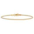 thumbnail image 3 of 14k Yellow Gold 8 Inch 1.2mm Parisian Wheat Chain Bracelet Spiga, 3 of 8