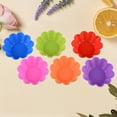 thumbnail image 2 of 6Pcs Mini Cupcake Flower Cake Silicone Baking Cup Muffin Xmas Wedding Tools Bakeware Muffin Cupcake Cups (Random Color), 2 of 6