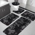 thumbnail image 4 of LSLJS Mixed Colors Bath Mats 5 Set Bathroom Rugs for 5PCS Toilet Mats Universal Soft Comfortable Water Absorption Non-Slip Thick Machine Washable Easy Dry Dark Color Home Accessories, 4 of 8