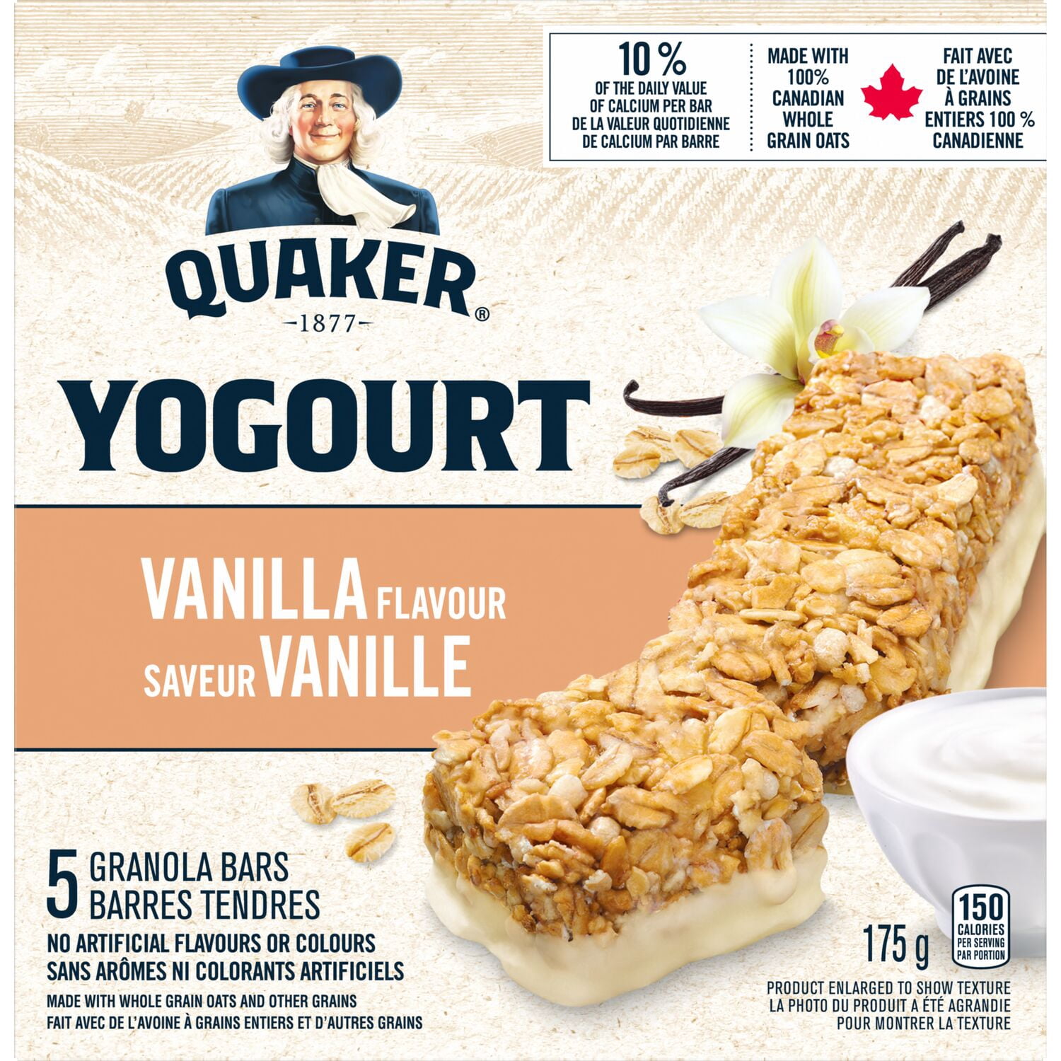 Quaker Barres Tendres au Yogourt à la Vanille 5 Barres