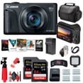 thumbnail image 2 of Canon PowerShot SX740 HS Appareil Photo Numérique 20,3 Mpx (Noir) + 2 x Cartes SD 64 Go + 3 x Batteries NB13L + Chargeur + Lumière LED + Sac Souple + Logiciel Photo + Accessoires (Modèle International), 2 of 6