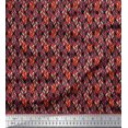 thumbnail image 1 of Soimoi Rayon Fabric Leaves Small Print Fabric by The Yard 42 Inch Wide, 1 of 3
