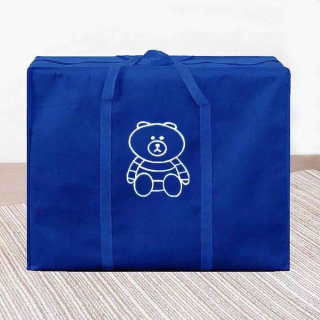Large Storage Bag, Luggage Bag for Moving, Home Packing Organizer, Dormitory Storage, Extra Large Capacity, Durable Non-Woven Fabric, Easy Carry Handle