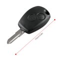 thumbnail image 3 of Car Start Ignition 2-button Key Shell Case Plastic Cover Automotive Accessory for Renault Clio, 3 of 7