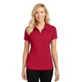 thumbnail image 1 of Port Authority ®  Ladies Pinpoint Mesh Zip Polo. L580 Xl Rich Red, 1 of 2
