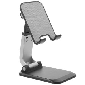 SKISUNO Support de téléphone noir réglable pour bureau avec affichage et charge à mains gratuits