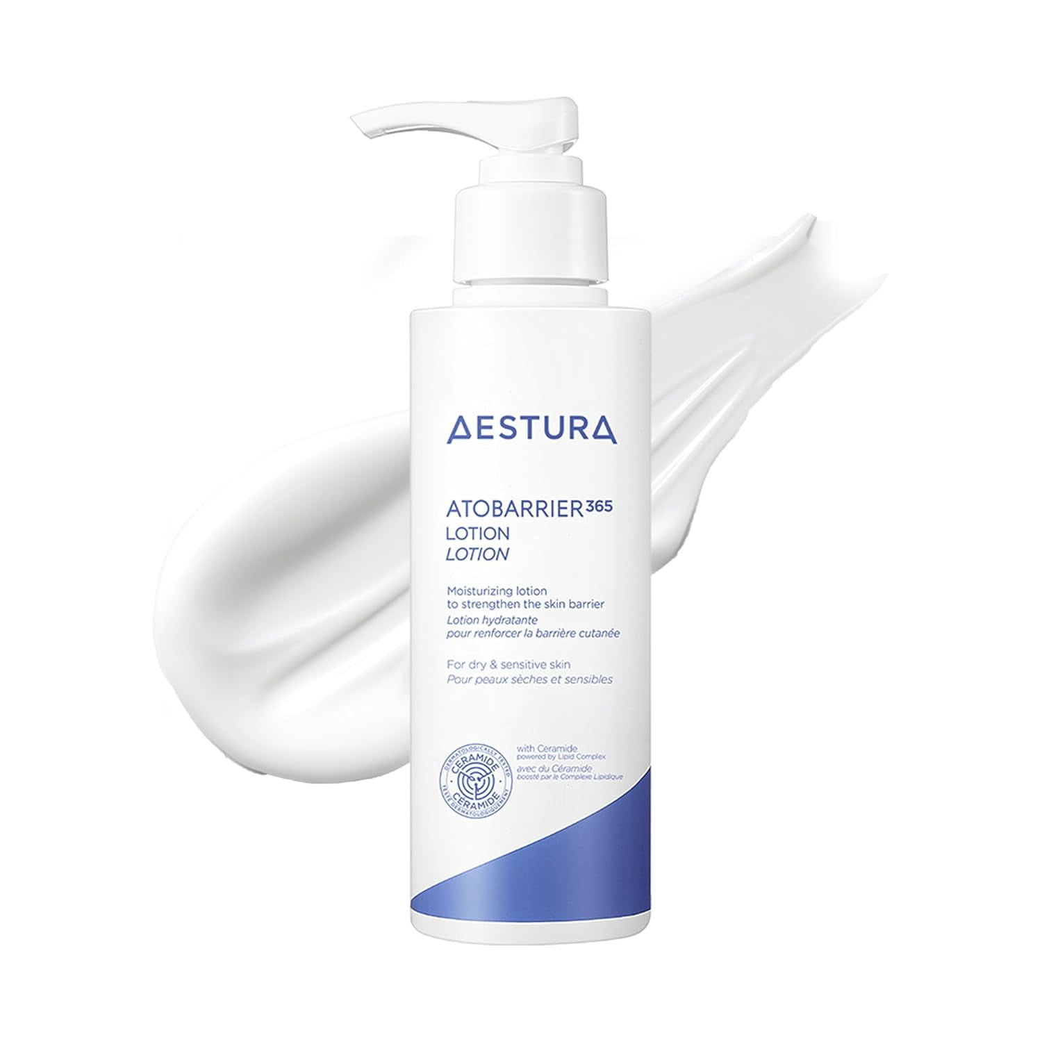 AESTURA ATOBARRIER365 Lotion, Lightweight Korean Face Moisturizer with Ceramides | Strengthens Barrier, Fast-Absorbing Hydration, Suitable for Dry, Normal & Sensitive Skin, 150ml
