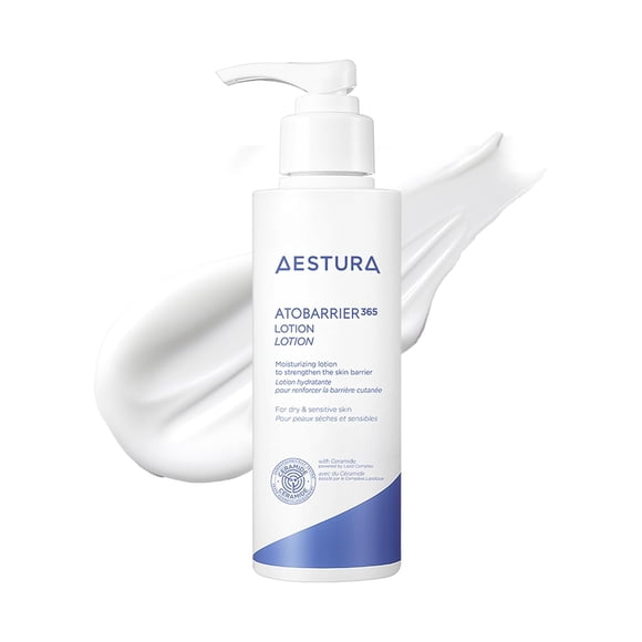 AESTURA ATOBARRIER365 Lotion, Lightweight Korean Face Moisturizer with Ceramides | Strengthens Barrier, Fast-Absorbing Hydration, Suitable for Dry, Normal & Sensitive Skin, 150ml