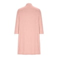 thumbnail image 4 of Womens Soft Button Down Cardigan Long Sleeve Light Weight Shirts Jacket Comfy Loose Fall Lounge Wear Tops Pink, M, 4 of 7