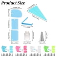 thumbnail image 3 of Classic Kitchen Accessories, 14 Piece Kit Stainless Icing Nozzle Tips Piping Bags Set for Baking Cupcake Cookie Decorating Tools, 3 of 9