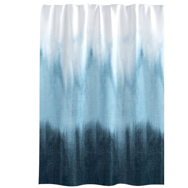 Shower Curtain Set For Bathroom 220 cm x 200 cm Gradient Print Polyester Quick-Drying Weighted Hem Reinforced Buttonholes