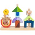 thumbnail image 1 of TOOKYLAND Day and Night Stacker - 14pcs - Wooden Stacking Game with Manual, Ages 3+, 1 of 9