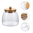 thumbnail image 2 of Bocal de Rangement pour Bonbons Ménager Contenant Alimentaire en Verre Contenant en Verre avec Couvercle, 2 of 5