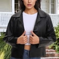 thumbnail image 2 of Veste en Cuir Femme Coupe Ajustée/veste Femme Hiver Décontractée, Fête, 2 of 7