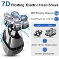 thumbnail image 5 of 7D Head Shaver for Bald Men, Upgrade 5-in-1 Head Electric Razor for Men, Men's Grooming Kit, Anti-Pinch, Cordless, Floating Cutter Head, USB Rechargeable Waterproof Rotary Fast Shaver, Wet/Dry Shave, 5 of 5