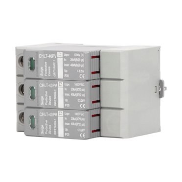 Dispositif de Protection contre les Surtensions Photovoltaïque DC1000V 20KA à 40KA 3P Dispositif de Protection contre les Surtensions IP20 Dispositif de Disjoncteur de Protection contre les Surtensions