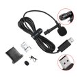 thumbnail image 3 of CUITING 1 Set Professional USB Clip On Microphone Lavalier Lapel Mic 2m Length Cable, 3 of 15