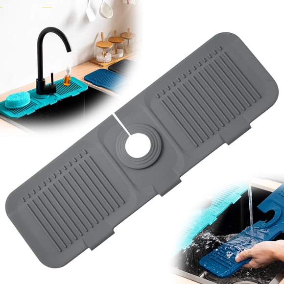 Sentmoon Faucet Mat For Kitchen Sink 2024 New Kitchen Sink Guard Draining Mat Fast Drying Stone Sink Tray Sink Protectors Sink Faucet Mat Todays Deals Clearance Sales