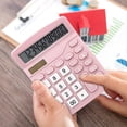 thumbnail image 2 of Desk Calculator Large Display Calculator Dual-Power Handheld Desk Calculator with 12 Digit Large Lcd Display for Students & Kids, 2 of 7