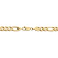 thumbnail image 4 of Chaîne Concave Ouverte Figaro en Or Jaune 14K 6.75mm, 4 of 5