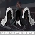 thumbnail image 1 of Cooling Hoodie Towel Extra Soft Sweat Absorption UV Protection Cooling Neck Wrap Sports Workout Towel, 1 of 7